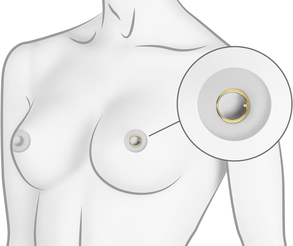 Titanium nipple piericing clicker RING