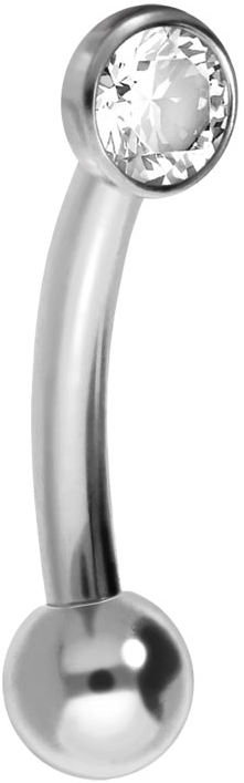 Titan Mini Augenbrauen-Banane KRISTALL - 1,2 mm ++SALE++