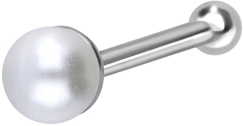925 silver nose stud pin SYNTHETIC PEARL