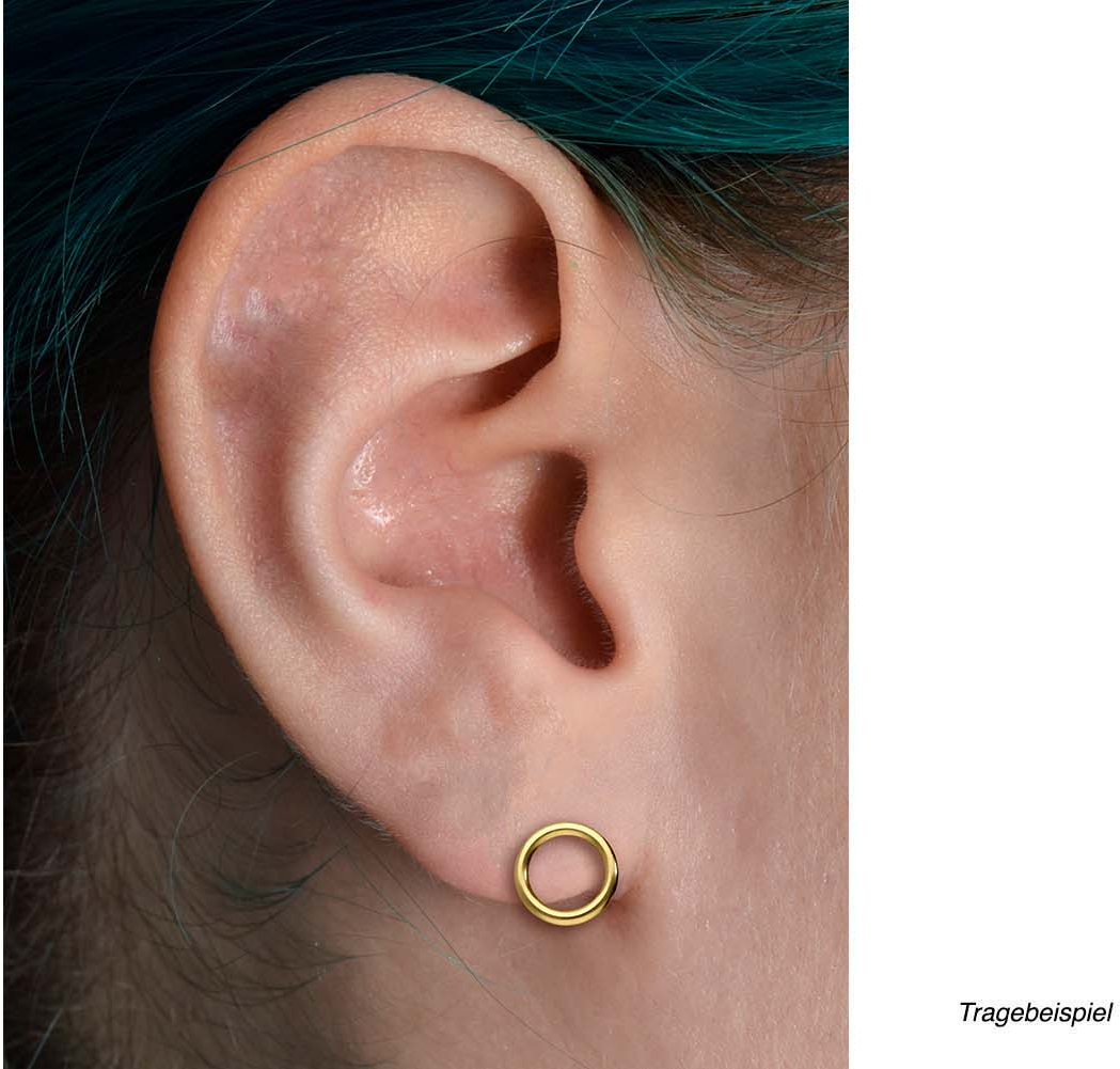 Titanium ear studs CIRCLE