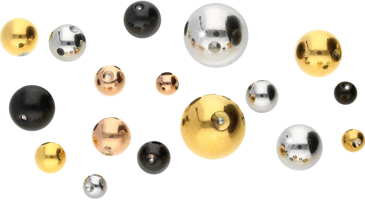 Titanium clip-in ball