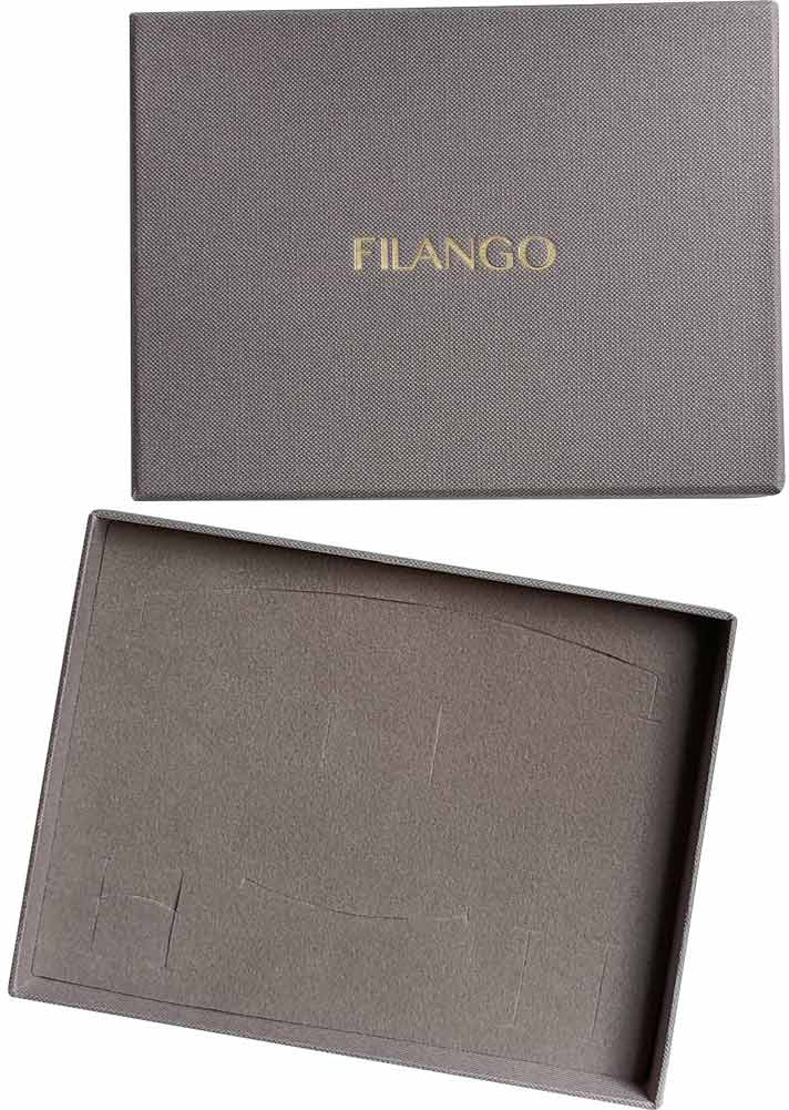 Gift box with foam material + FILANGO imprint - taupe