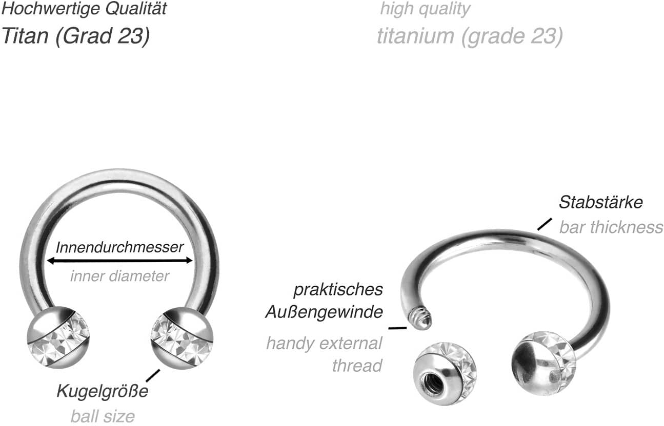 Titan Hufeisenring EPOXY-RING-KUGELN