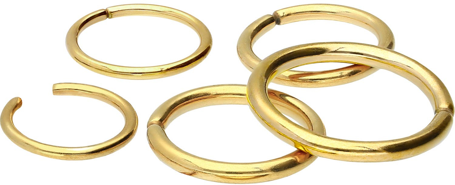 18 carat gold o-ring - bendable