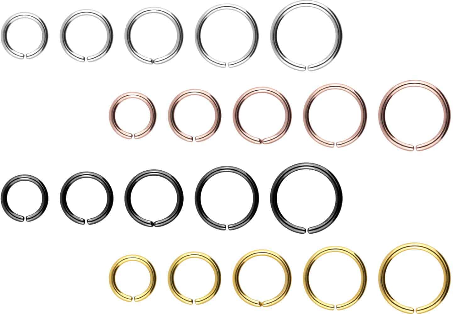 Surgical steel o-ring - bendable