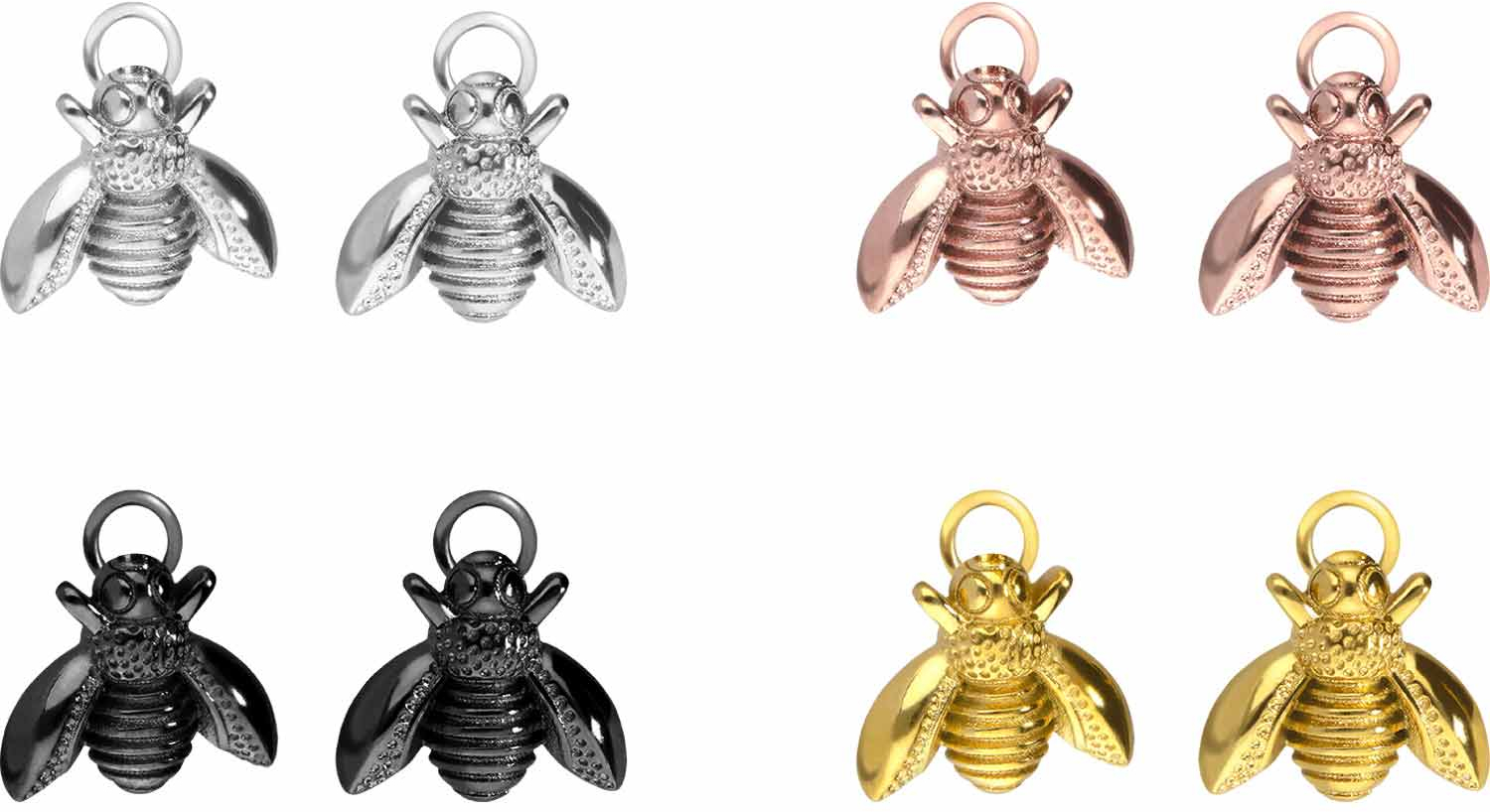 Surgical steel pendant for clickers BEE