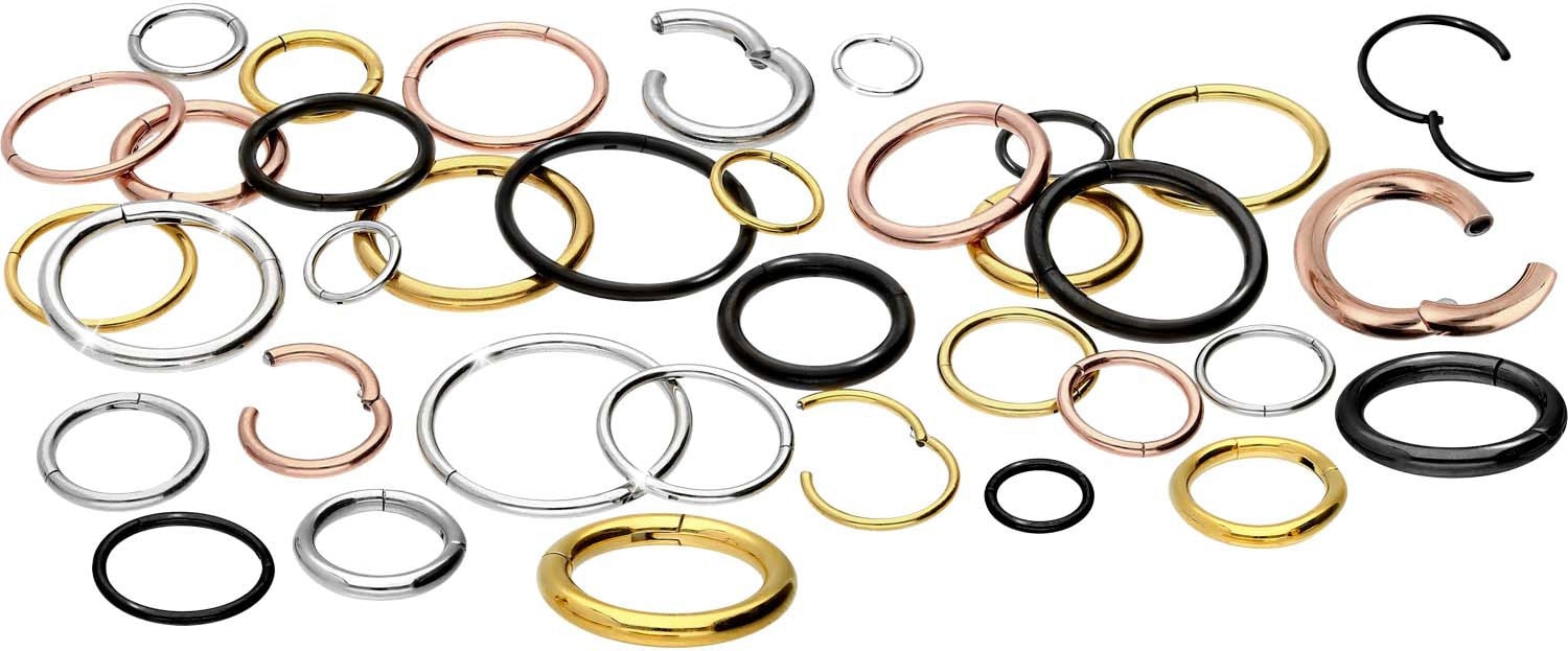 Titanium segment ring clicker