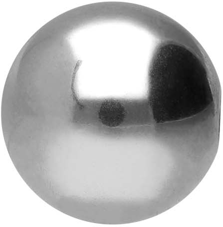 Surgical steel screw-in ball - two side threads
